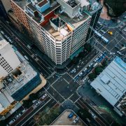 city streets from above