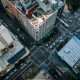 city streets from above